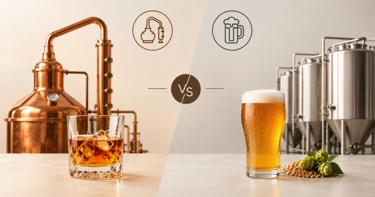 Distillery vs Brewery